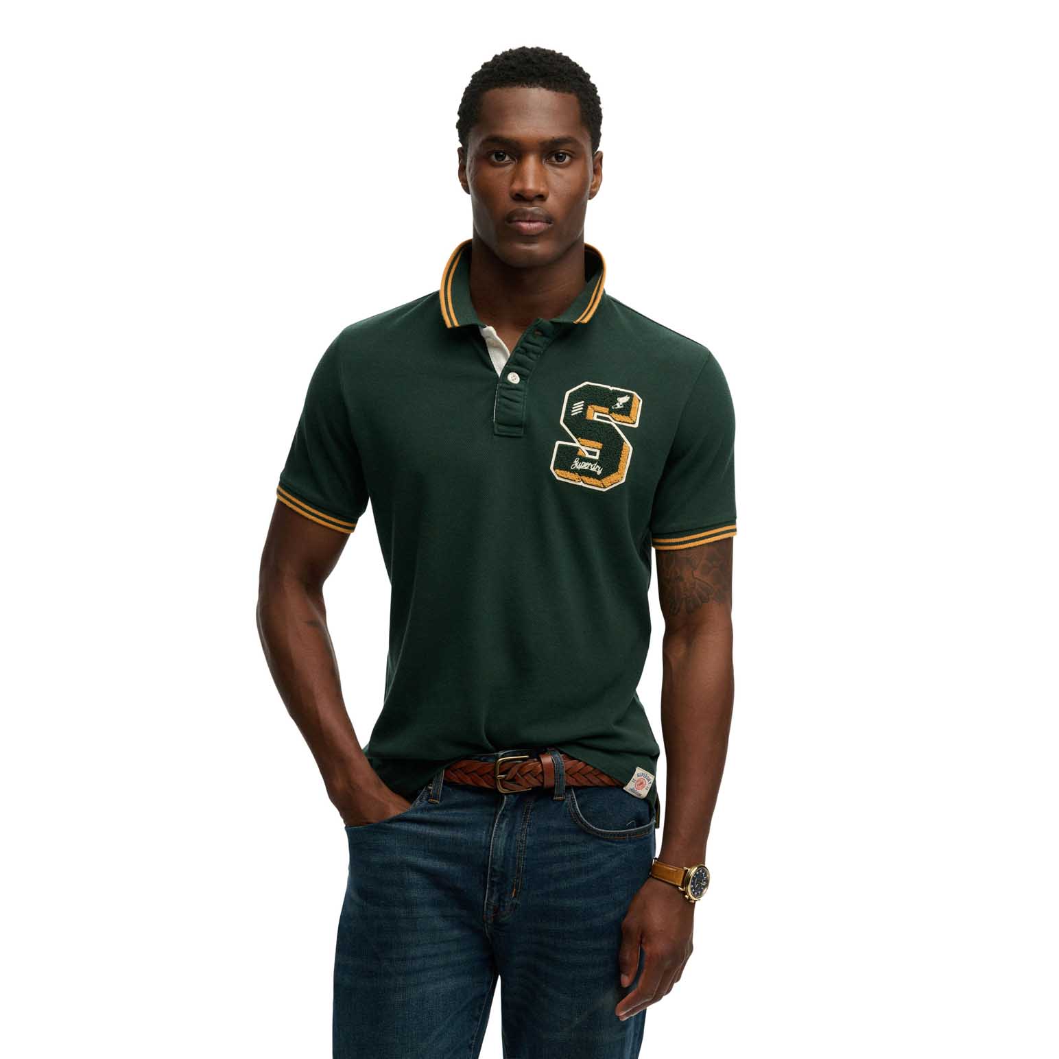 Superdry Vintage Athletic Patch Polo